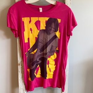 Hot Pink Keith Urban T-shirt